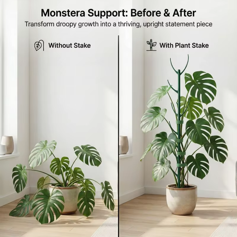 Lot de 6 supports pour plantes Monstera
