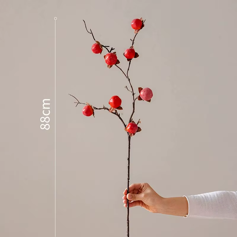 Simulation de 8 petits fruits de kaki