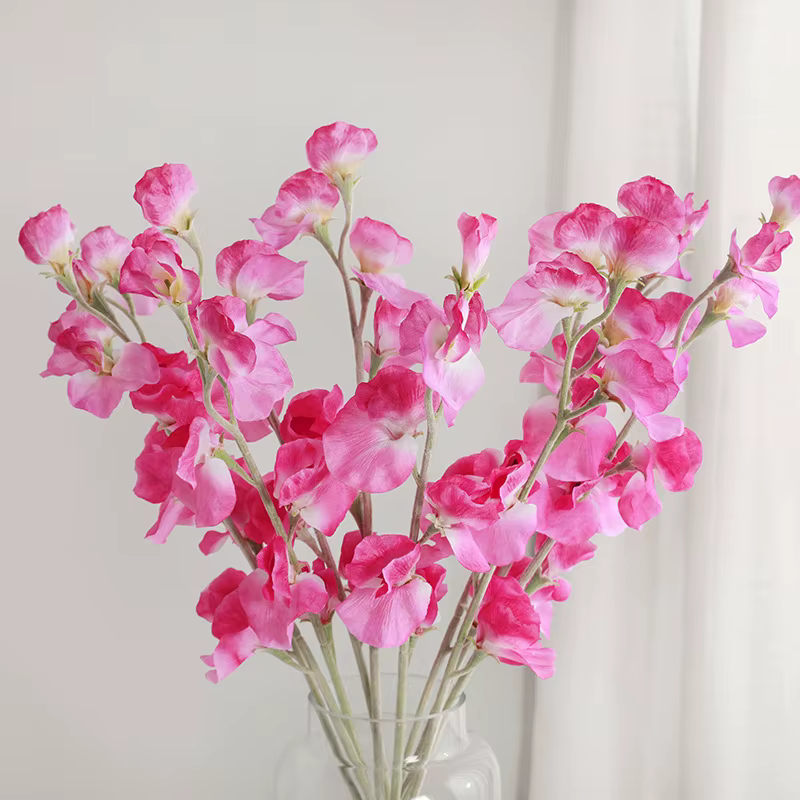 Fleur artificielle de pois doux japonais