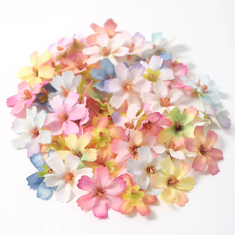 Tête de fleur artificielle à Six feuilles