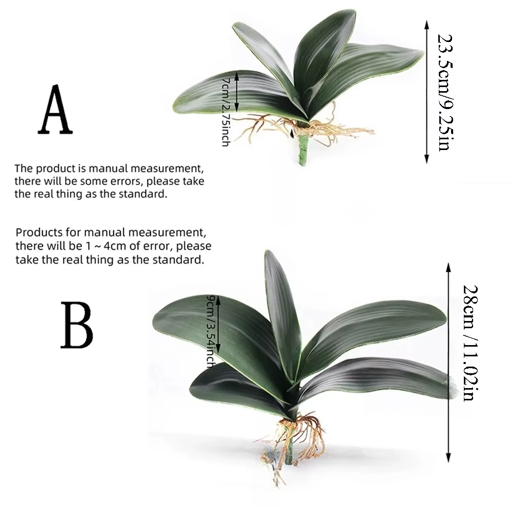 Simulation artificielle de feuilles d'orchidées de papillon