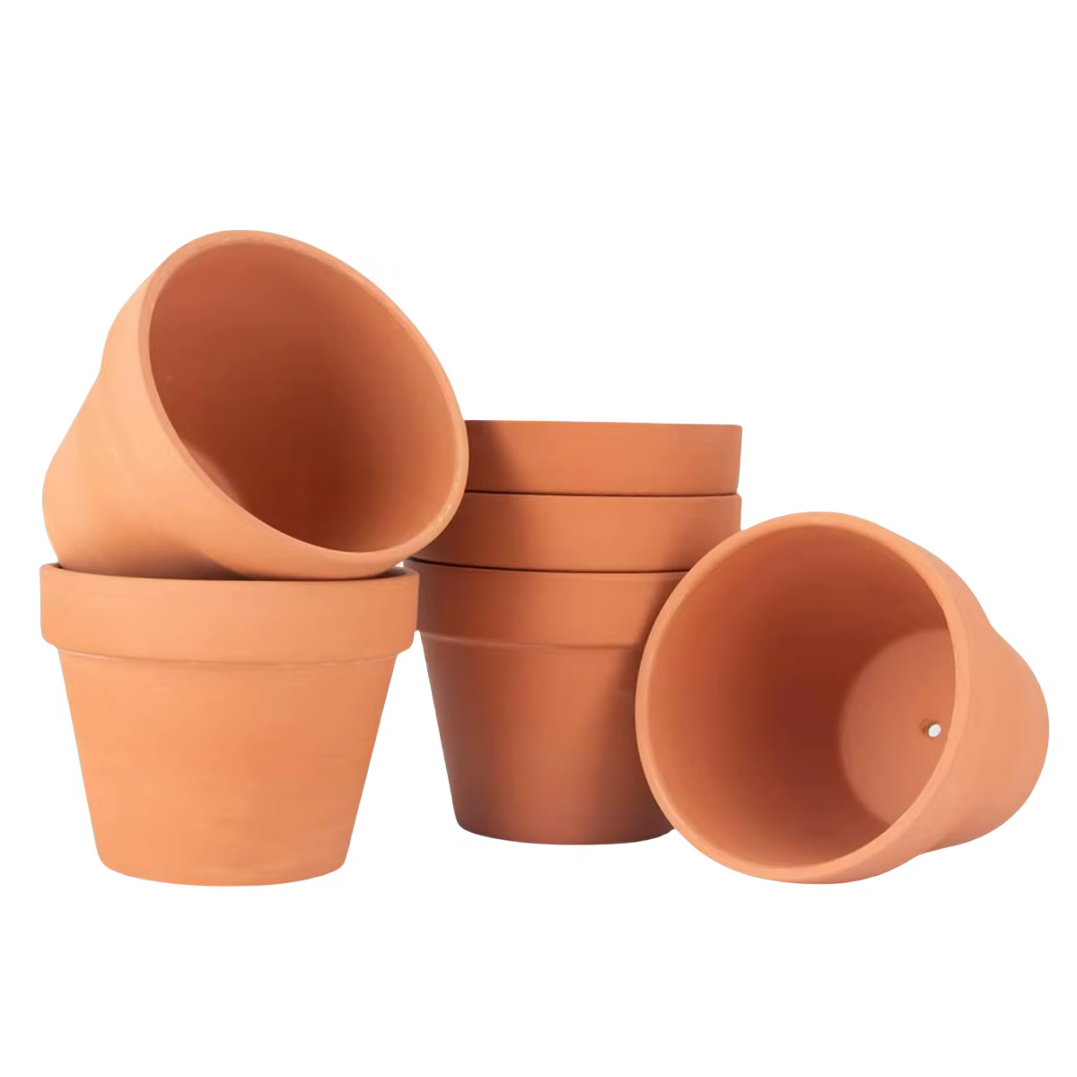 Pots de fleurs en terre cuite de 4 pouces