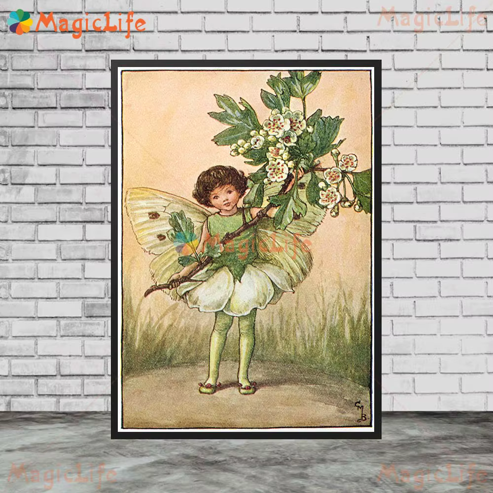 Affiche Murale Nordique de Fées de Printemps