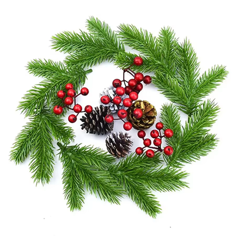 Plante artificielle pomme de pin Accueil Salon De Mariage Arbre De Noël Halloween En Plein Air Jardin Décor Mariée Couronne Accessoire Artistique