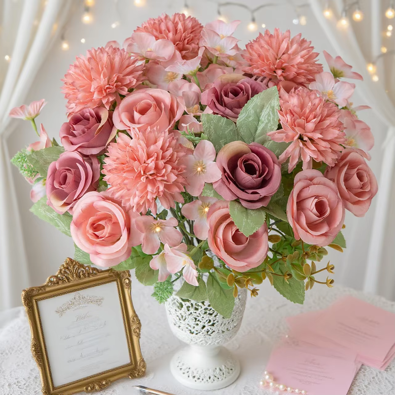 Fleurs artificielles en soie