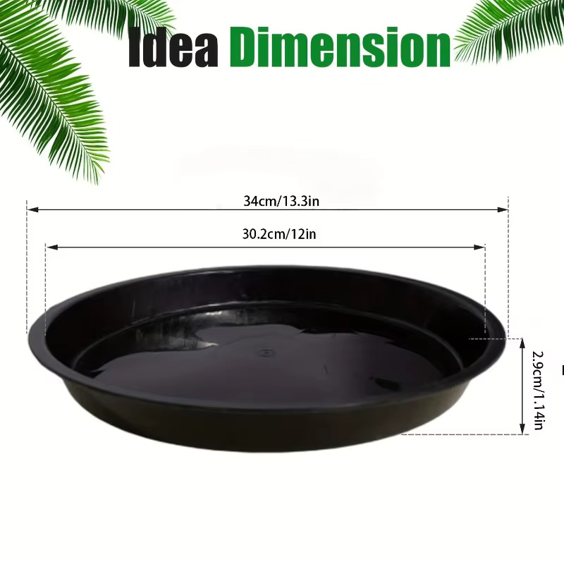 Soucoupe ronde en plastique de haute qualité pour plantes