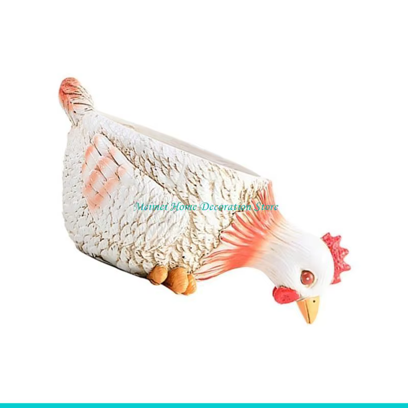 H7BF Pots jardinières en forme canard/poulet