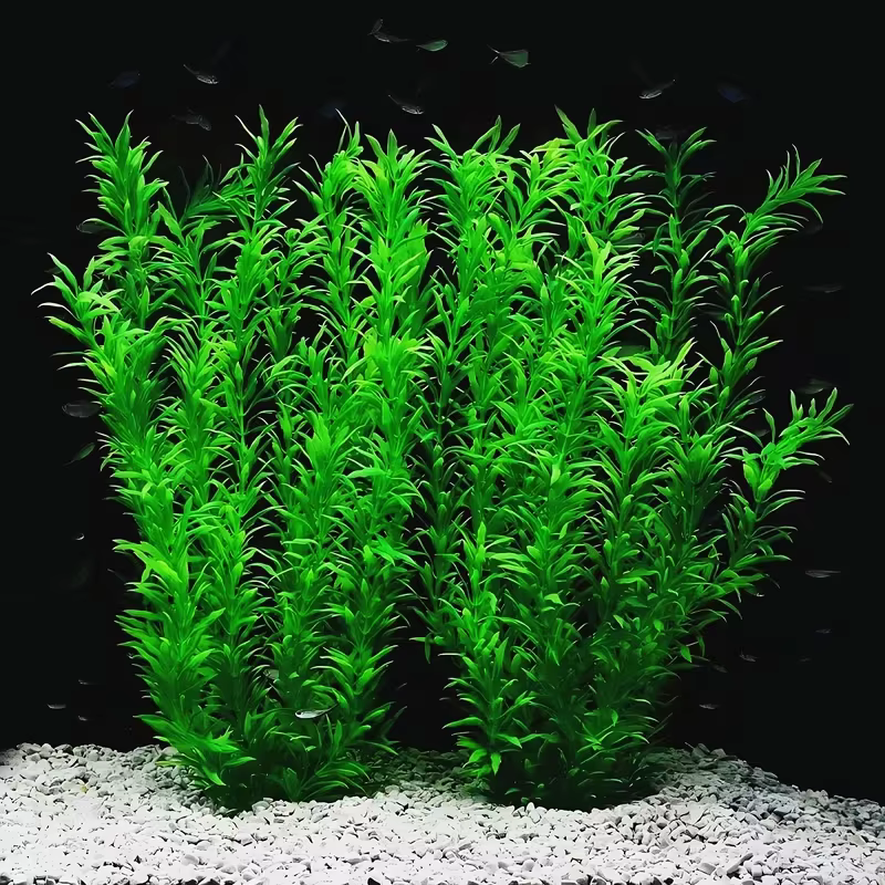 40 cm fait à la main plante aquatique paysage vert artificiel