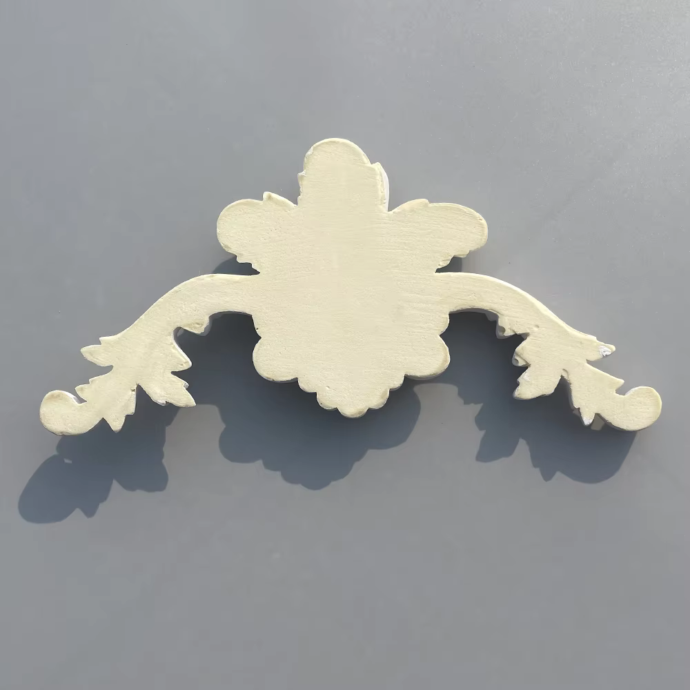 Décoration florale d'angle français en PU