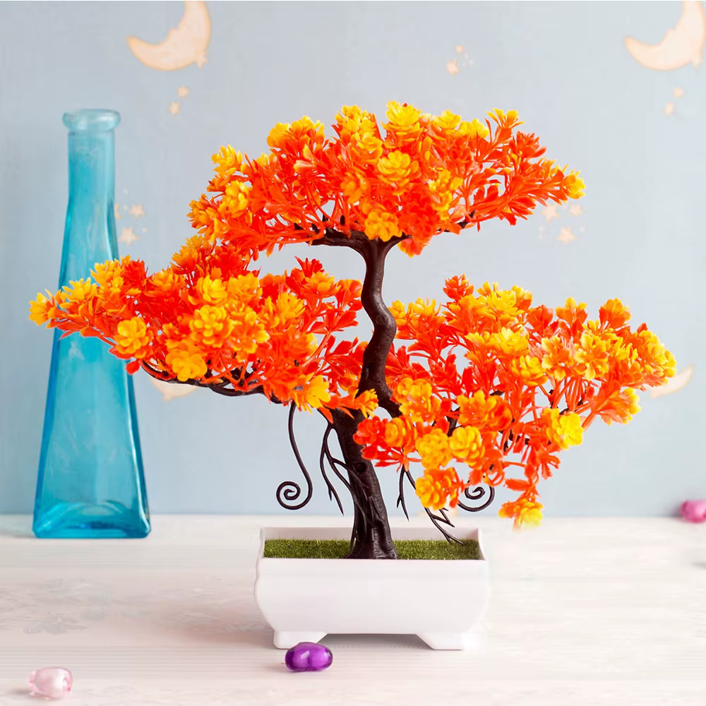 Plantes artificielles décoration bonsaï en Pot petit Pot d'arbre fausse plante en Pot zen jardin ornements Table maison