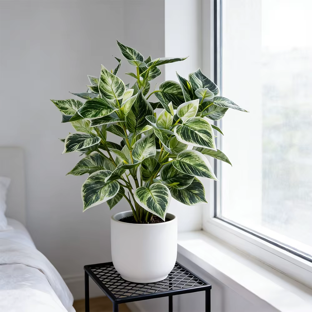 Bouquet de plantes artificielles Scindapsus de 38 cm
