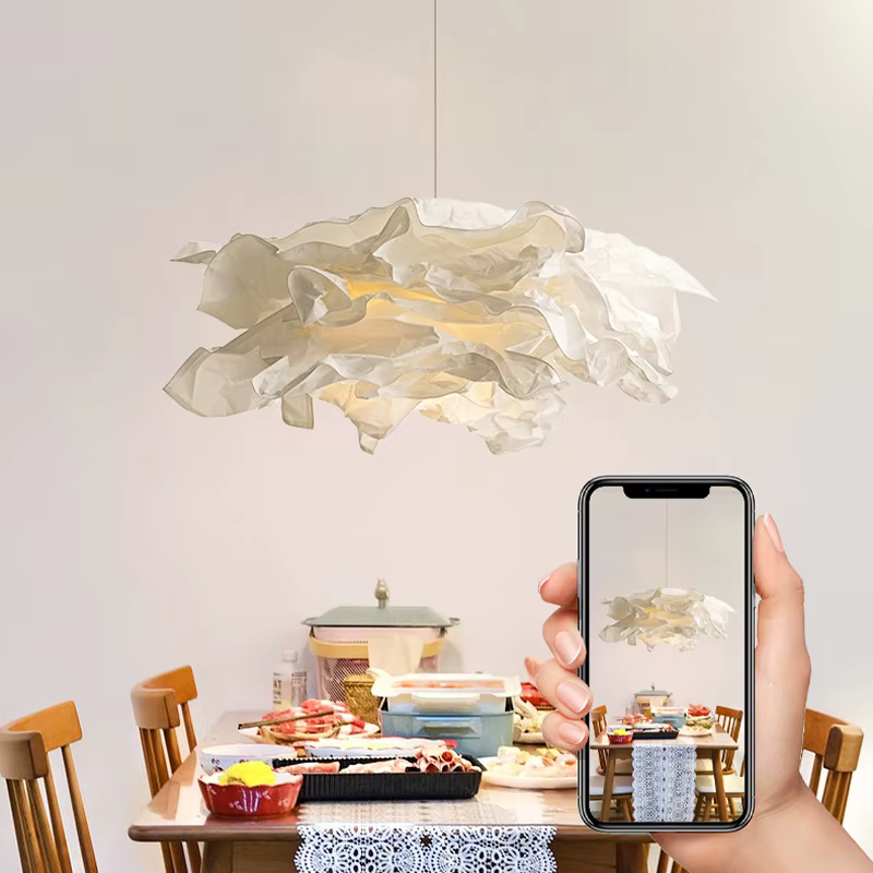 Abat-jour de plafond en forme de nuage pour salon