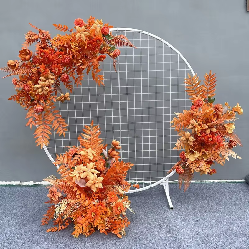 Arrangement floral de mariage en soie