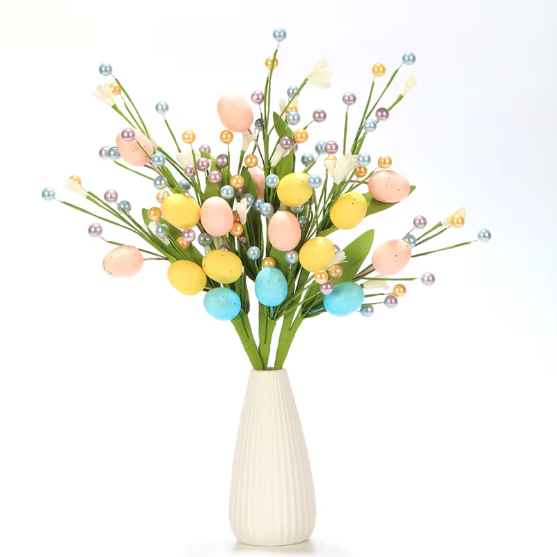 Bouquet de fleurs d'œuf de pâques 2025
