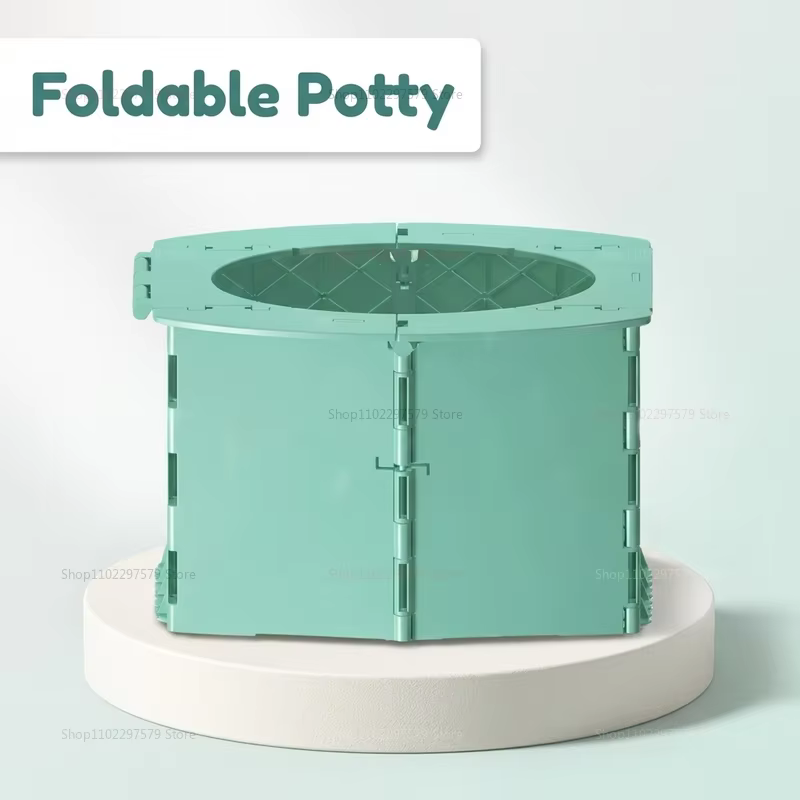 Pot de toilette pliable et portable pour tout-petit, siège de toilette léger pour bébé, pour voiture, urgence en extérieur, durable et portable