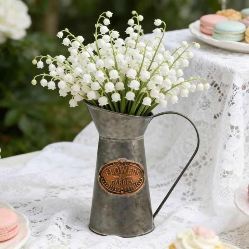 Pot fleurs en métal, Vase décoratif pratique