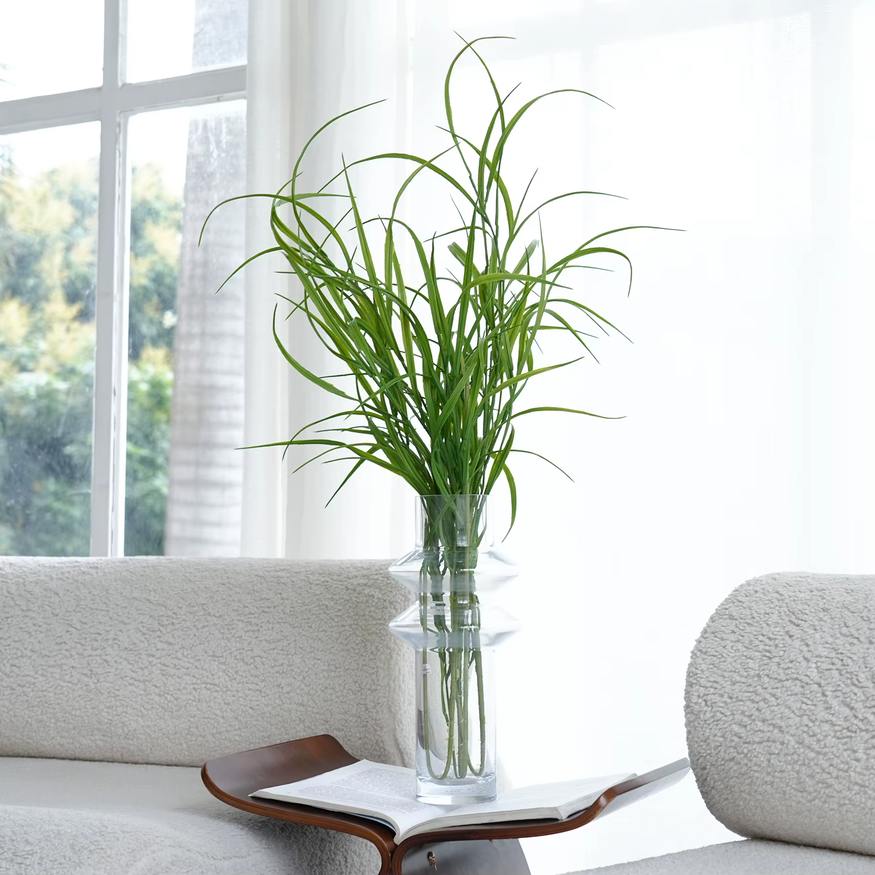 Plantes vertes H5455, herbe de roseau