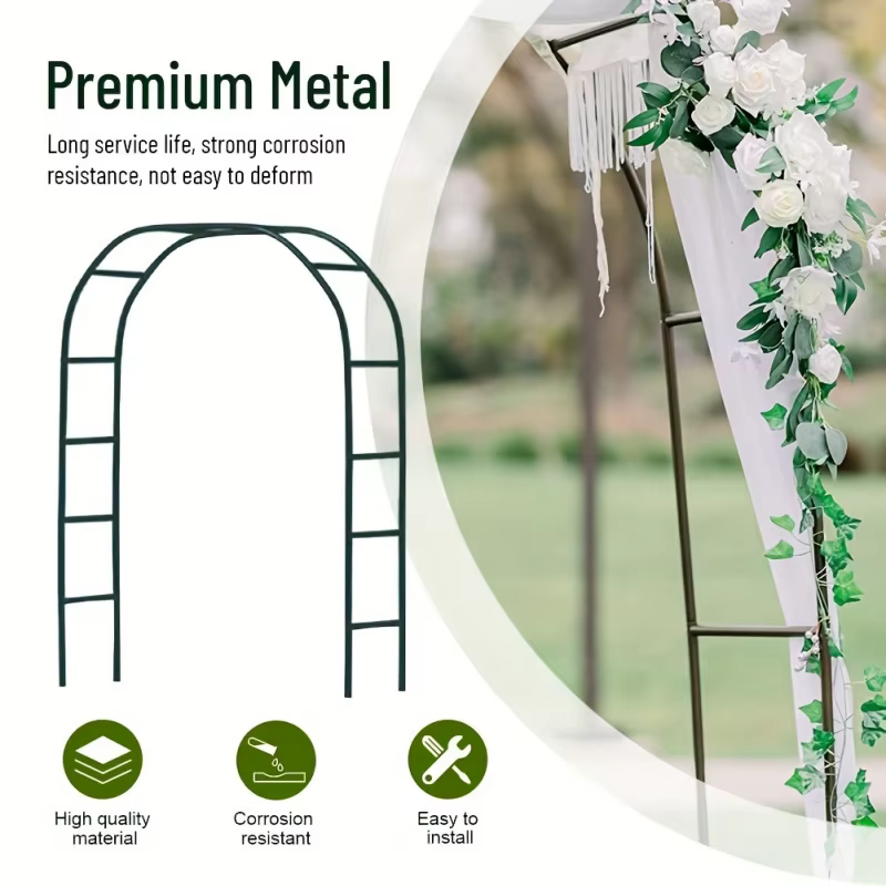 Arche de jardin personnalisée renforcée pour plantes grimpantes (roses