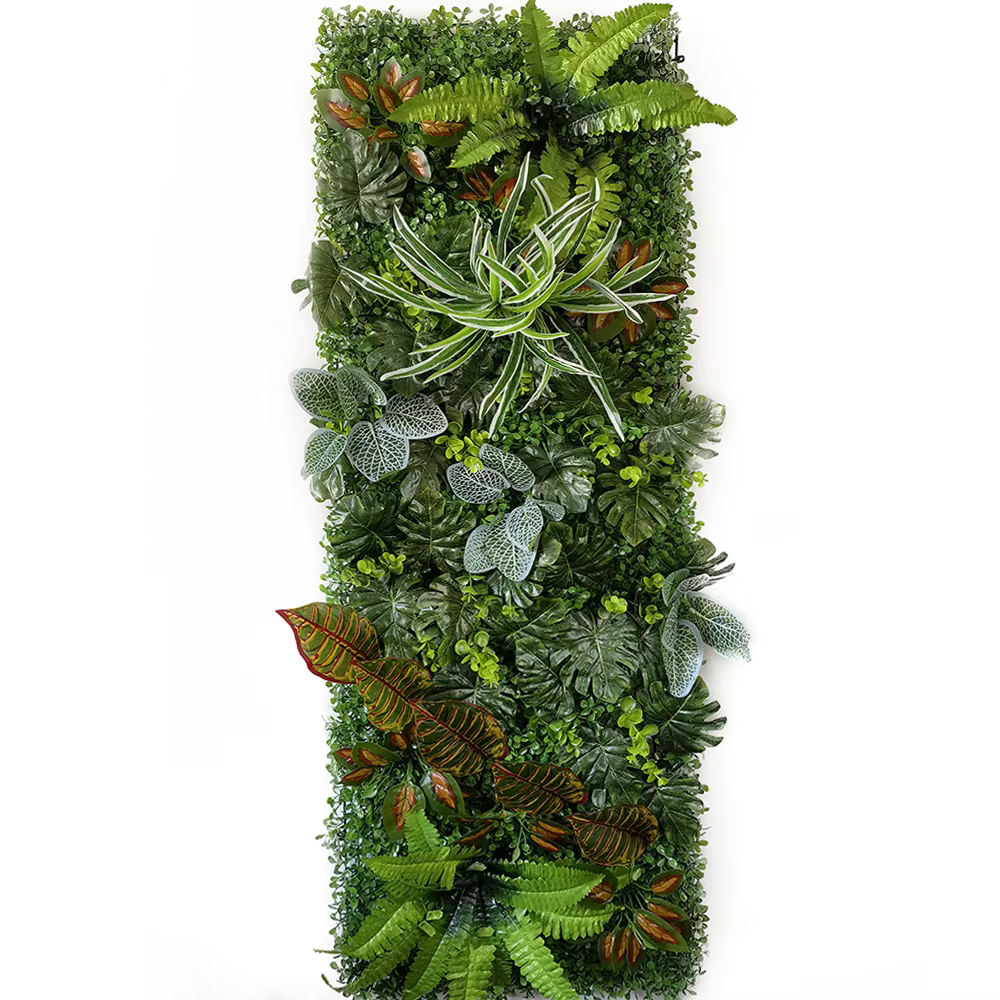Mur végétal artificiel 40 x 120 cm pour décoration de jardin et maison