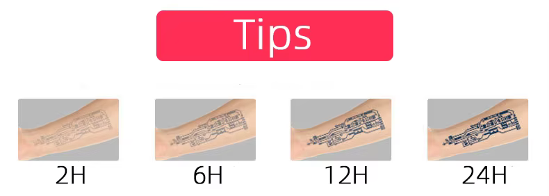 Autocollants de tatouage de jus de plantes pour femmes