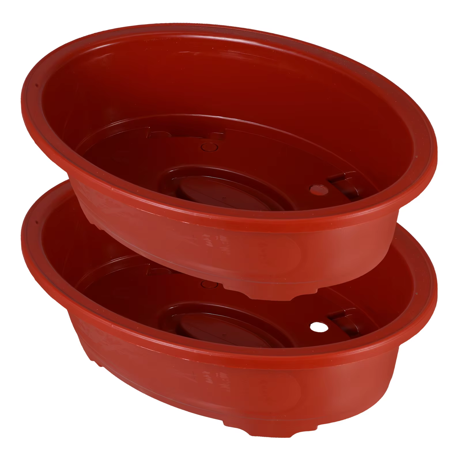 Grands Pots de fleurs ovales en plastique