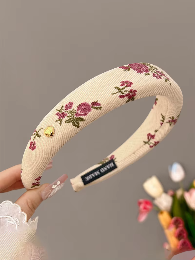 Bandeau floral français pour la saint-valentin pour femmes