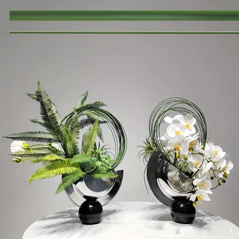 Tige de fleur verte foncée artificielle, 5 pièces, matériel Floral, accessoires de tige de fil faits à la main pour la décoration de la maison et du mariage