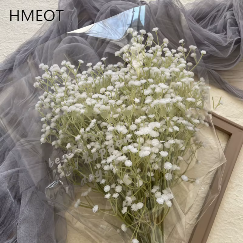 Bouquets de Fleurs Artificielles pouvez-vous psophila en Plastique