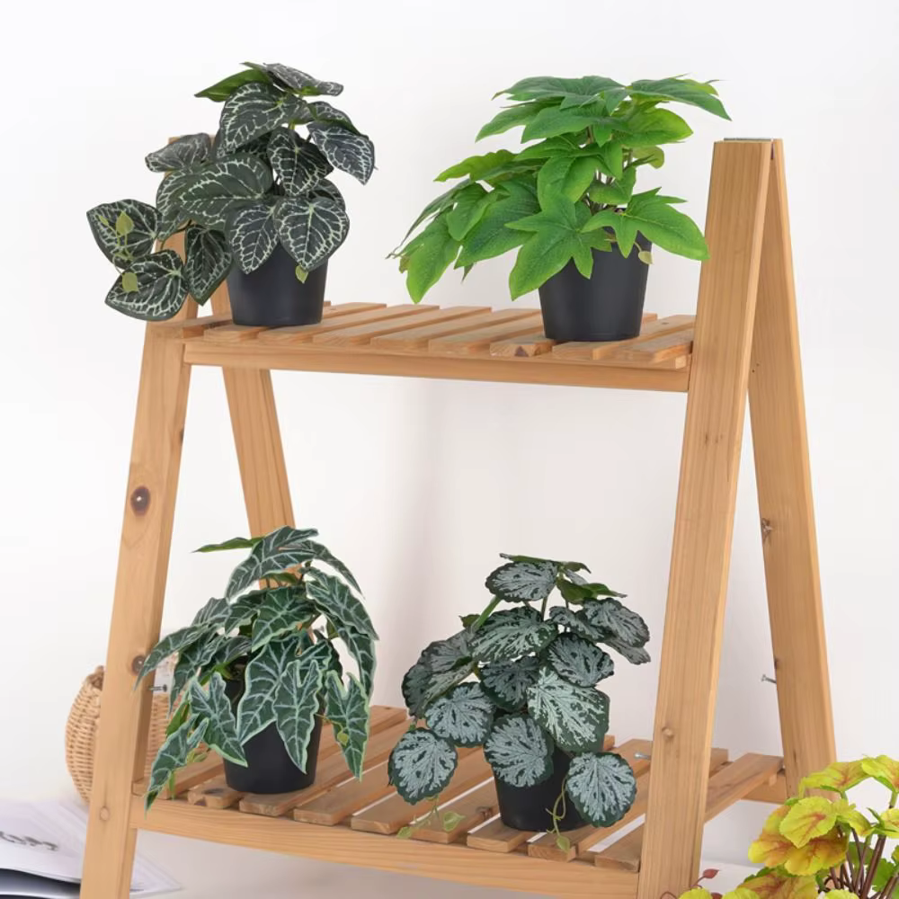 23 feuilles de plantes artificielles vertes