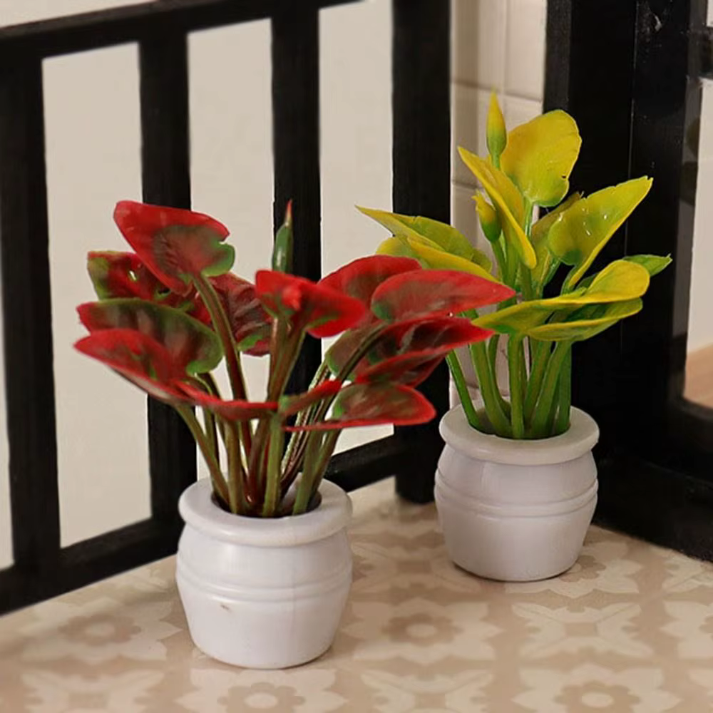 Mini vase de simulation en plastique pour maison de course
