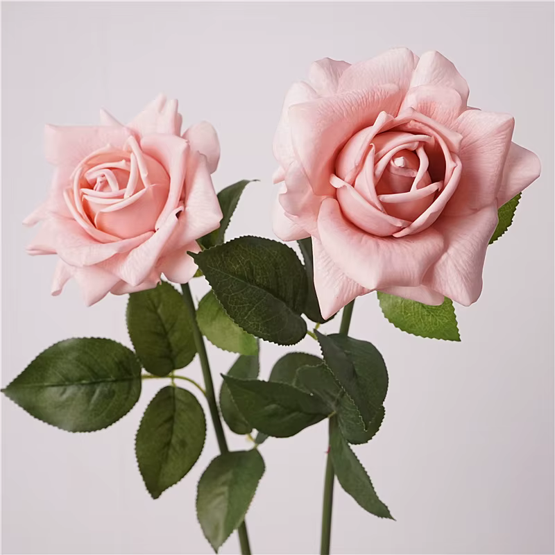 Lot de 5 roses artificielles réalistes pour décoration de mariage