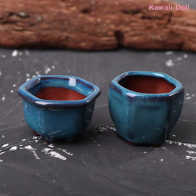 Mini pots de fleurs pour maison de poupée