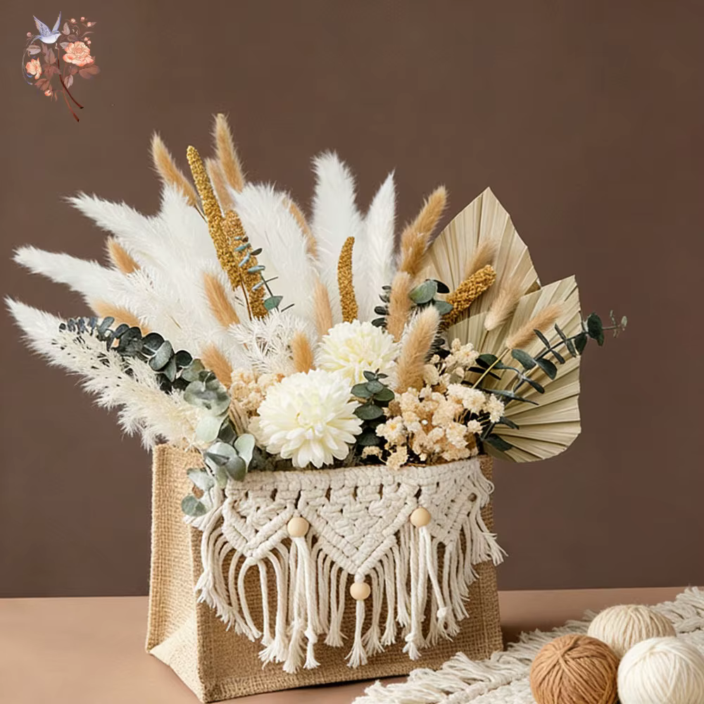 Ensembles de bouquets de fleurs séchées artificielles