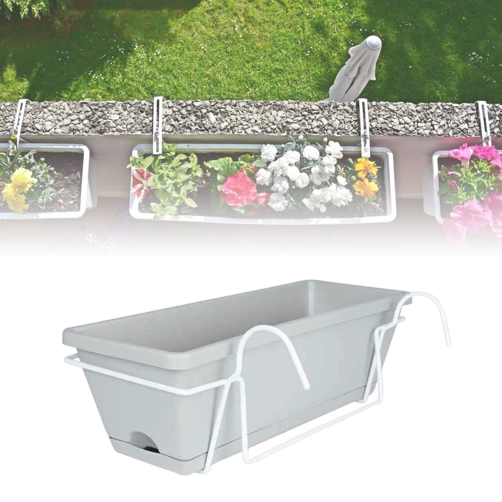 Boîte de support de plante de jardin de pot de fleur