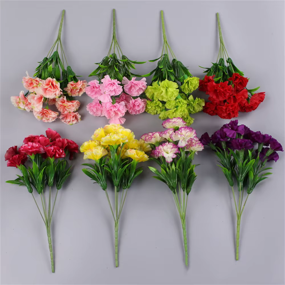 Bouquet de fausses fleurs artificielles