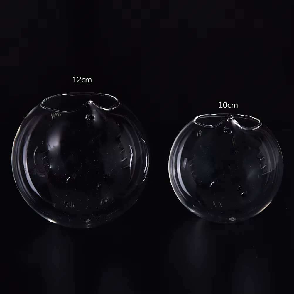 Boule suspendue créative en verre transparent
