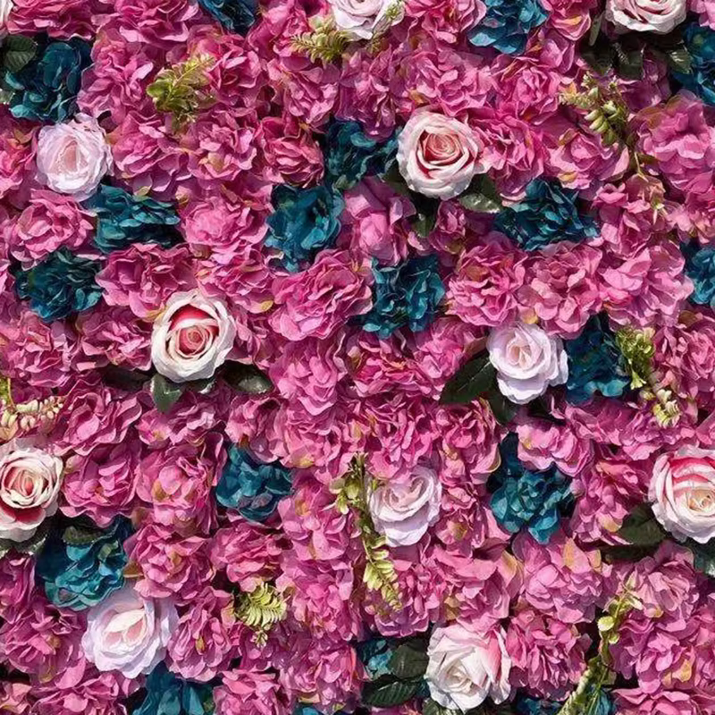 Panneau Mural de Fleurs Artificielles