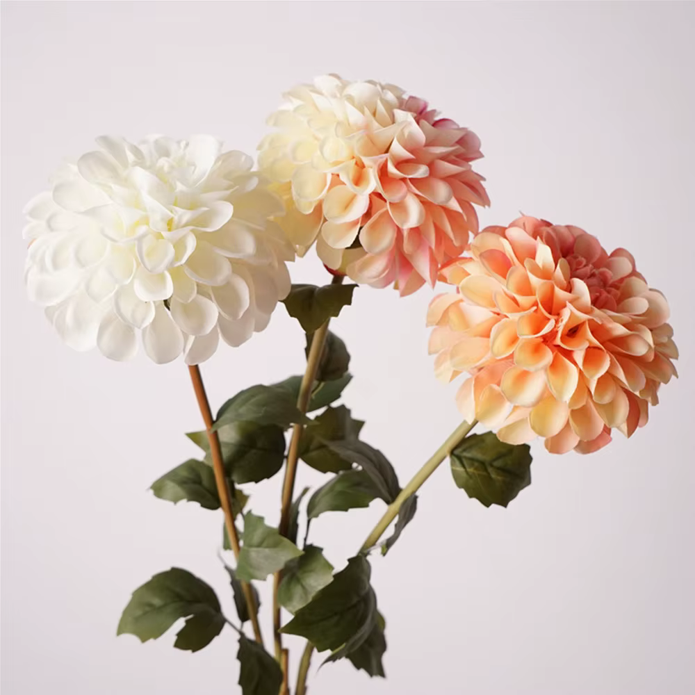 Fleur de Dahlia artificielle en soie