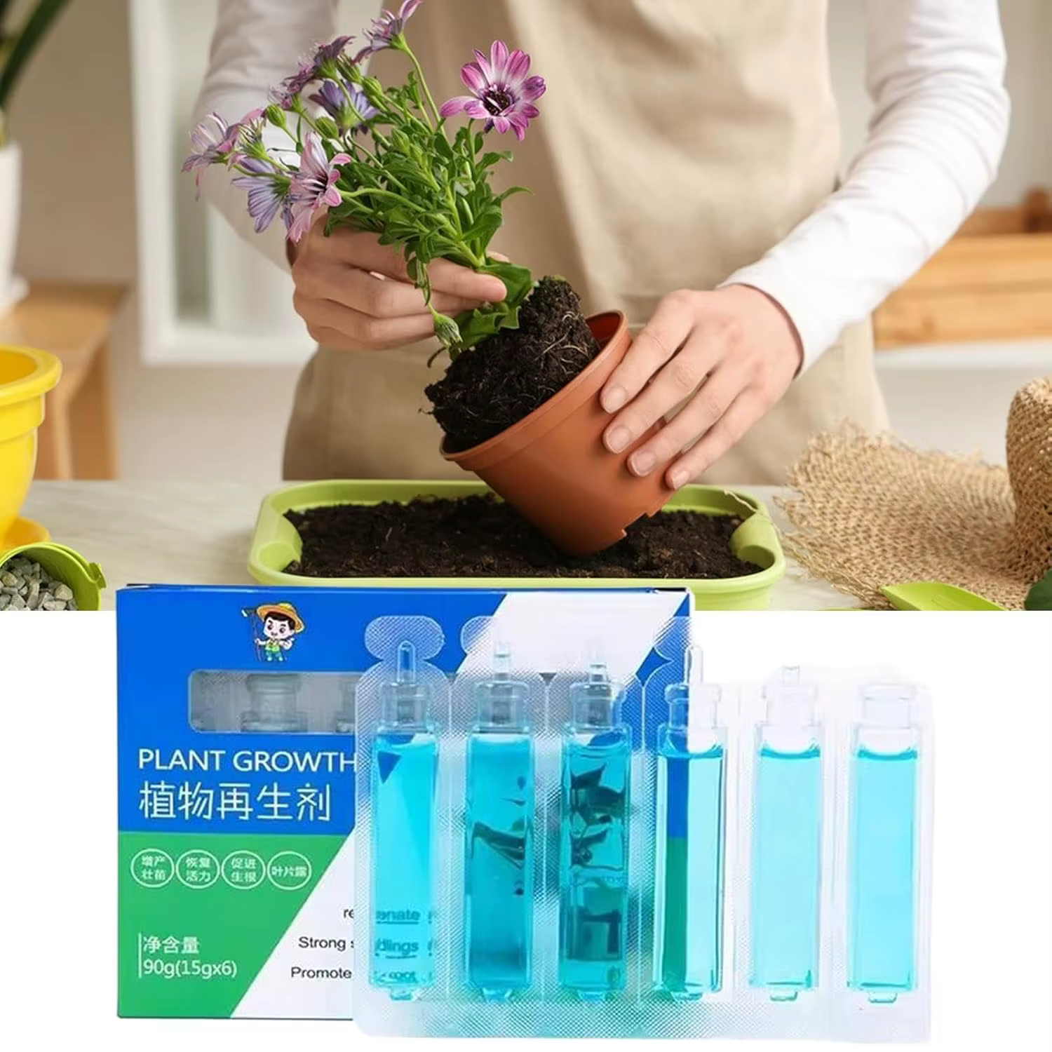 Agent liquide nutritif universel pour plantes
