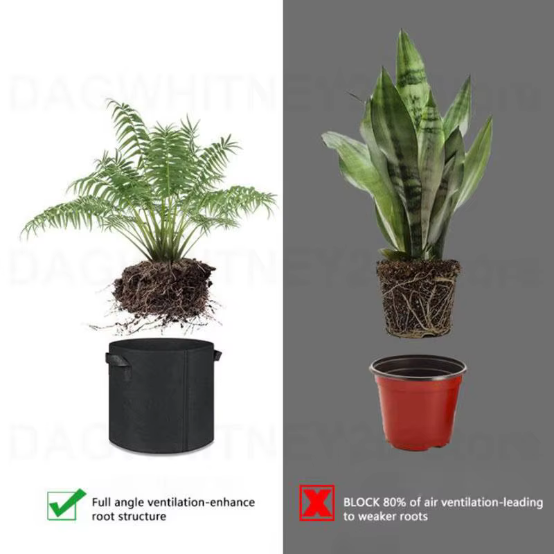 Pots de fleurs en tissu pour plantes