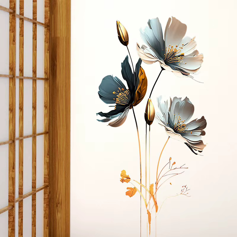 Autocollants muraux d'interconnexion de fleurs de Yumeiren