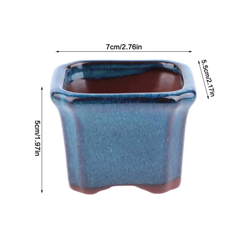 Mini pots en céramique de style chinois pour plantes succulentes