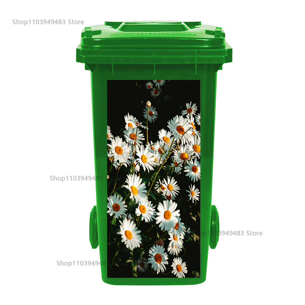 Autocollants muraux imperméables auto-adhésifs pour plantes à fleurs