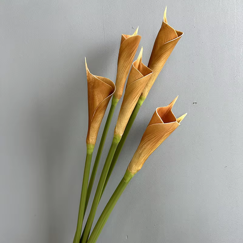 Lot de 5 fleurs artificielles en PU