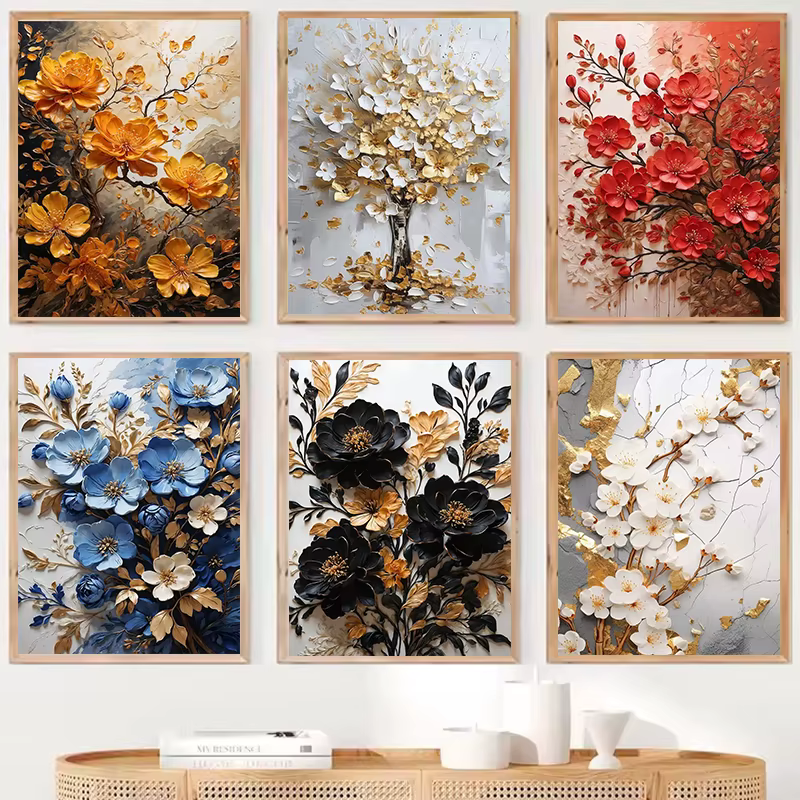 Bouquet de fleurs dorées