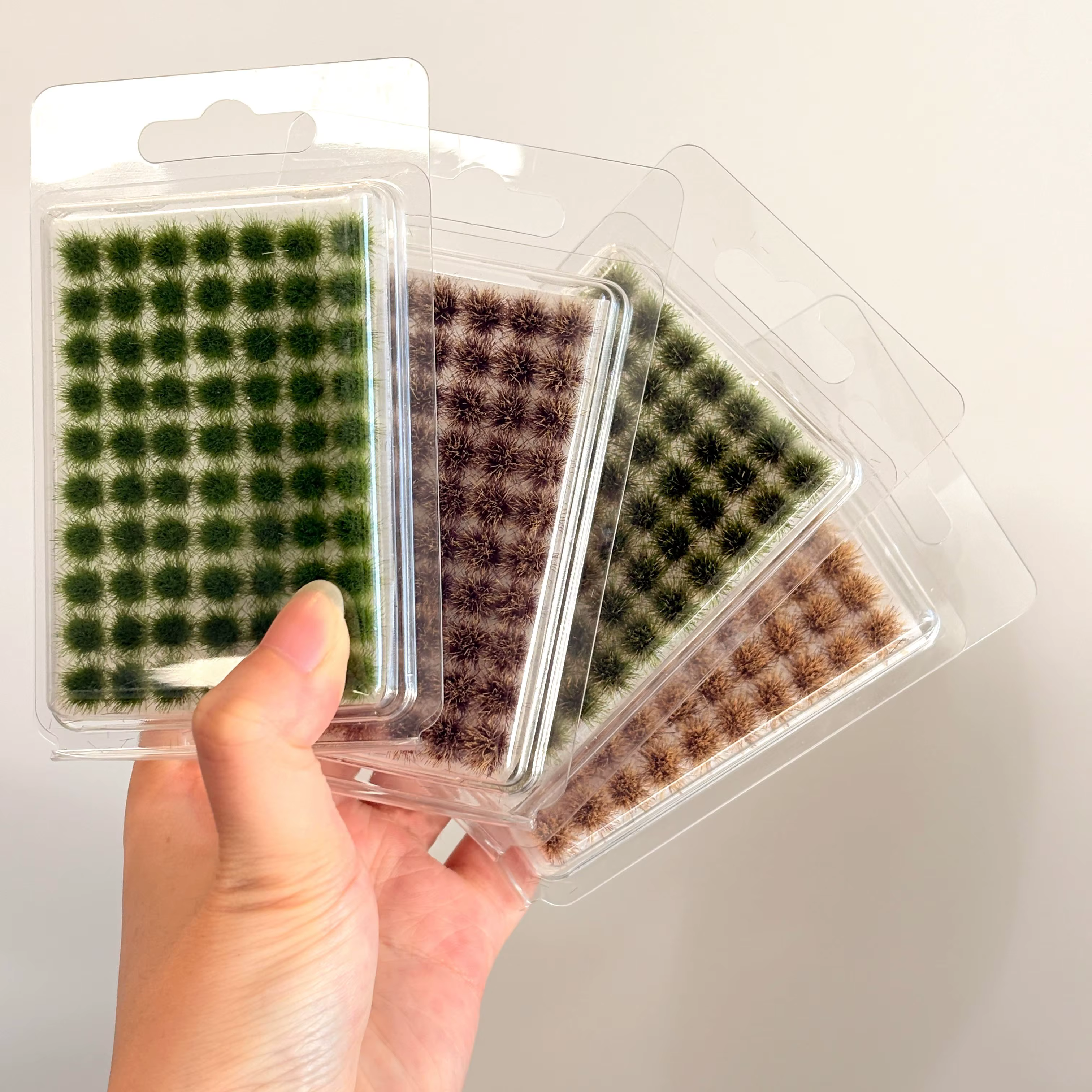 70tufts touffes d'herbe statiques pour décoration de jardin Miniature