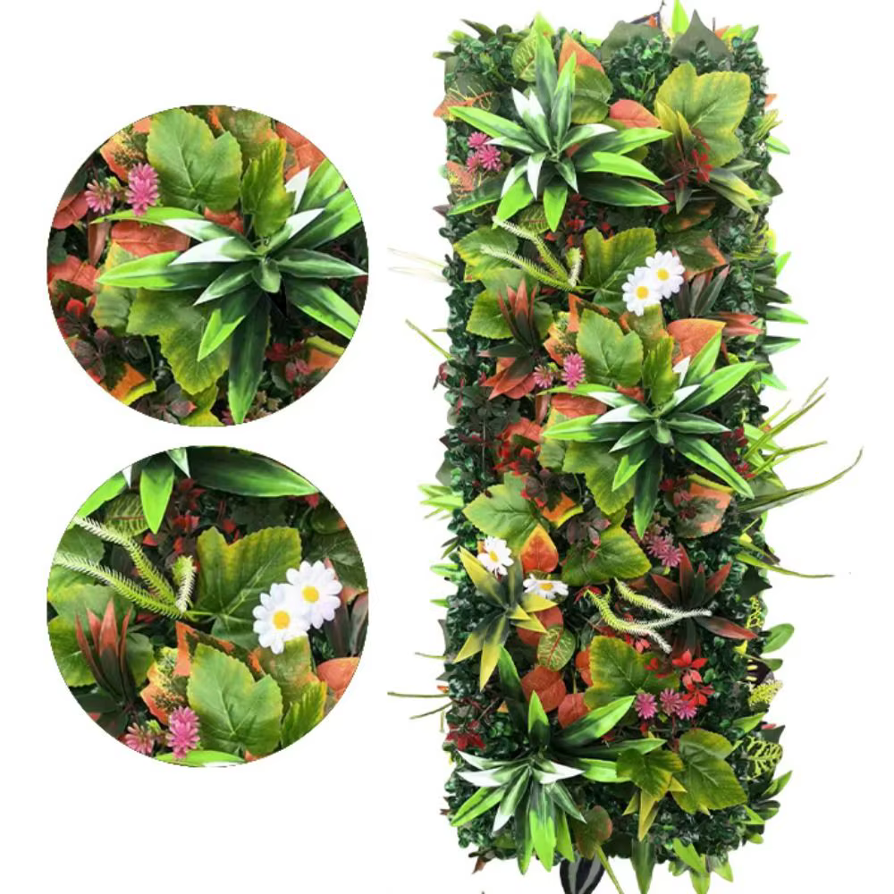 Panneau mural végétal artificiel DIY