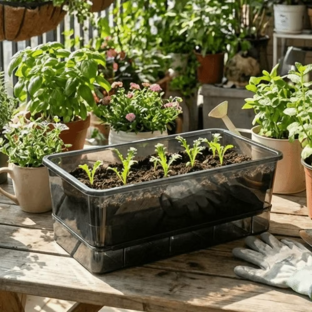 Pots de culture hydroponique en plastique épaissi