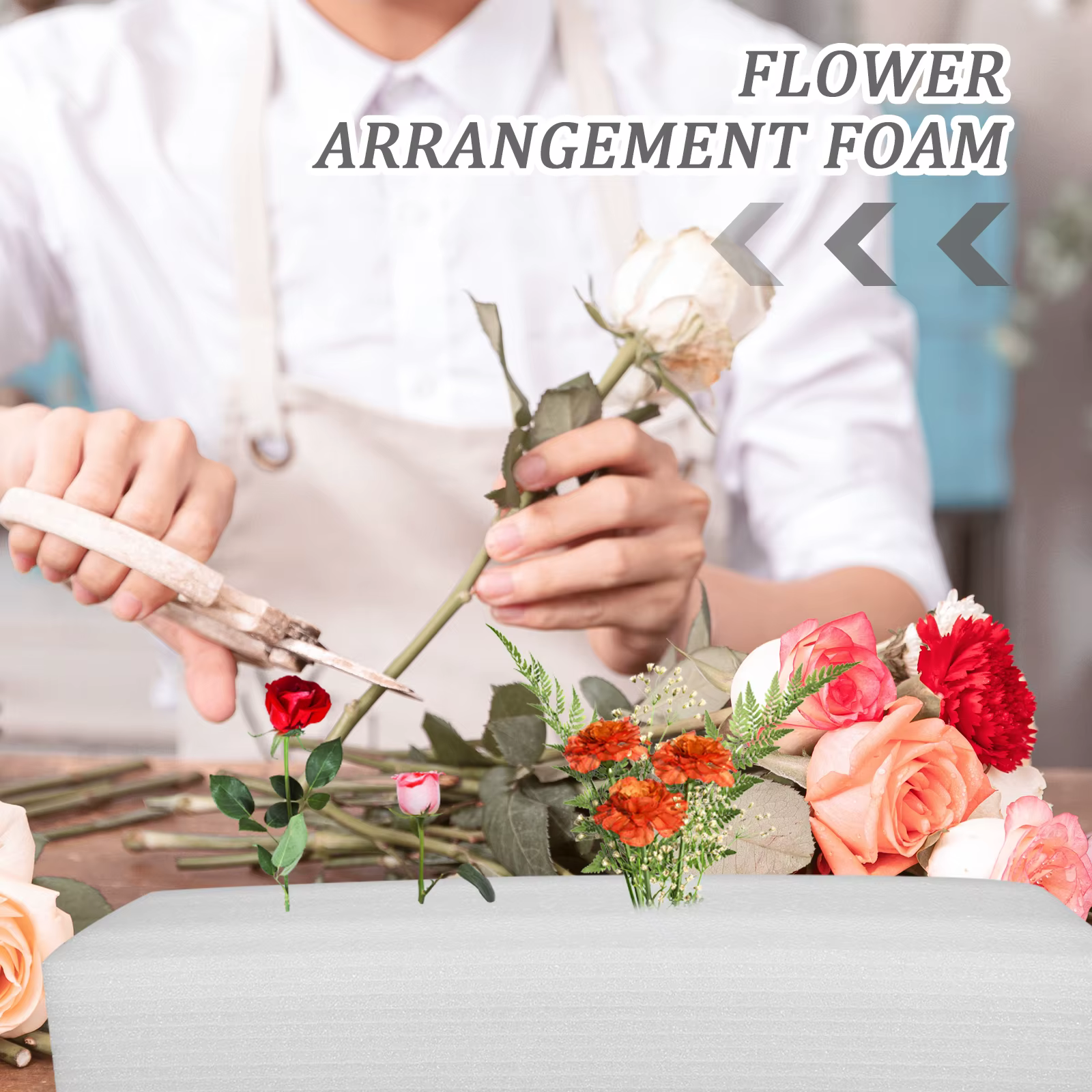 Base de bloc de mousse pour arrangement floral