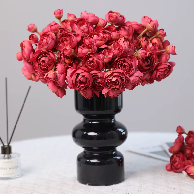 Fausses fleurs artificielles en soie